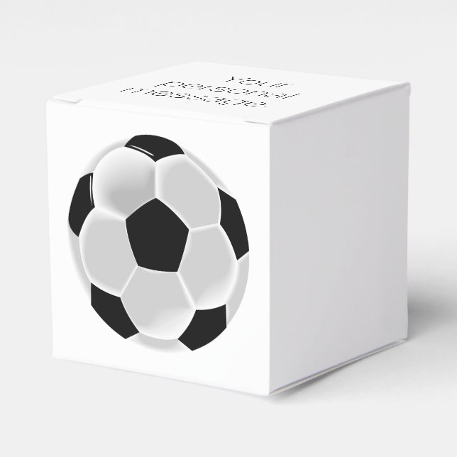Soccer Football Futbol Ball Favor Boxes (Front Side)