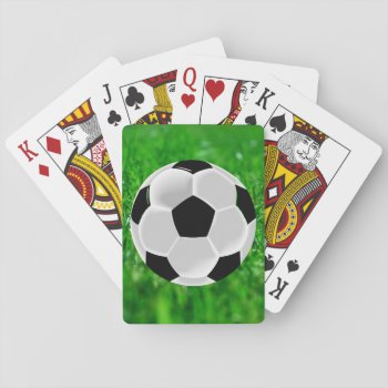 Soccer Football Futbol Ball Playing Cards by TerryBain at Zazzle