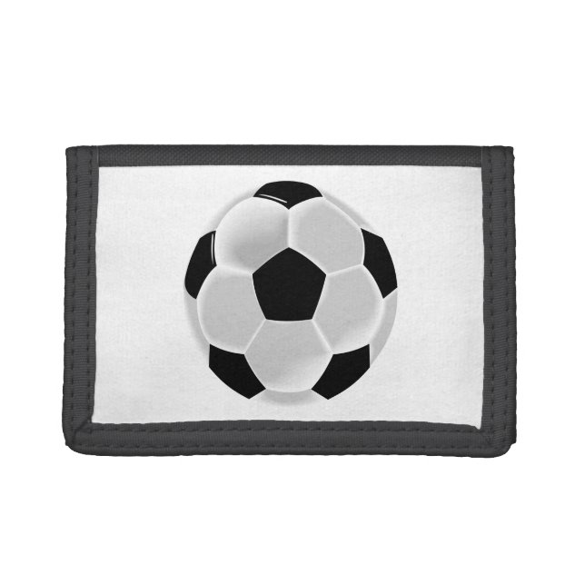 Soccer Football Futbol Ball Trifold Wallet (Front)