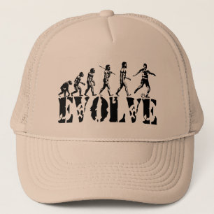 Soccer Football Futbol Player Sport Evolution Art Trucker Hat