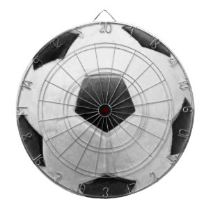 Soccer Football game room Black and white ball Dar Dart Board