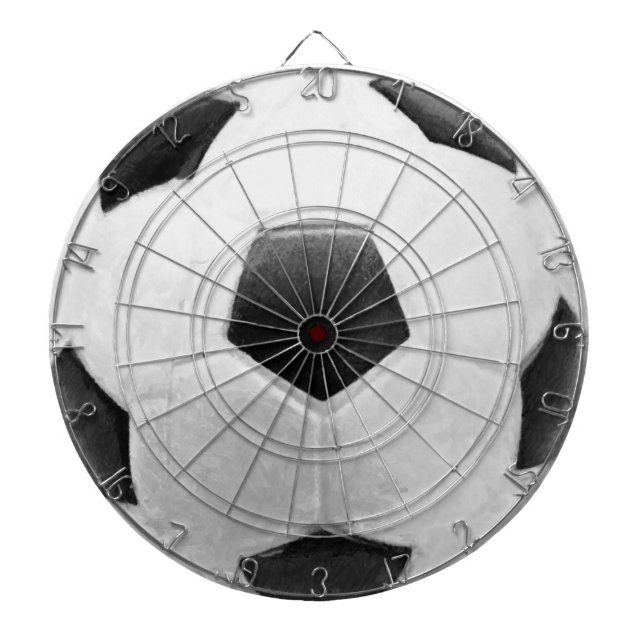 Soccer Football game room Black and white ball Dar Dart Board (Front)
