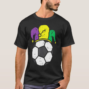 Soccer Football Jester Mardi Gras Carnival Player T-Shirt
