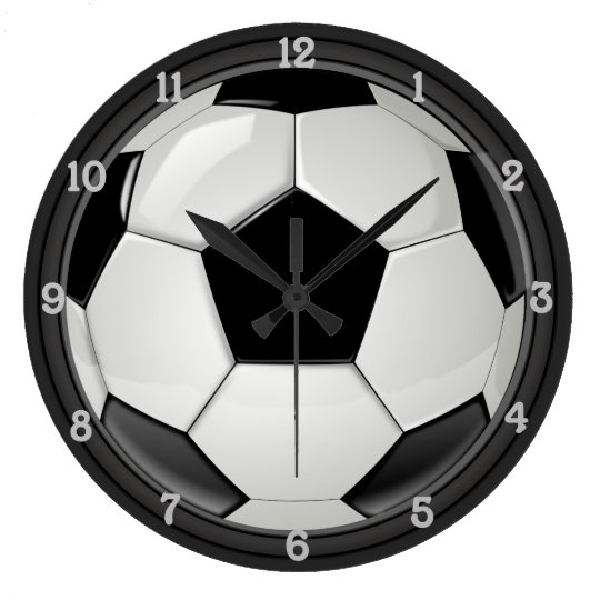 Soccer (Football) Large Clock | Zazzle.com