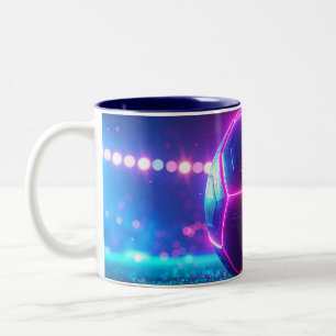 Soccer Football Mega Stadium Two-Tone Coffee Mug