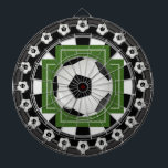 Soccer (Football) Multi-Target 20 Count Dartboard<br><div class="desc">A fun soccer themed dartboard. Features soccer ball central with dartboard sunrays and soccer field borders. Also has 20 count ball perimeter for small added targets for more challenges. Perfect for traditional dart games,  new ones of your own,  or as a cool statement art piece. Enjoy!</div>