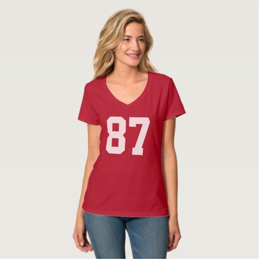 Soccer Football Number Customized T-Shirt | Zazzle