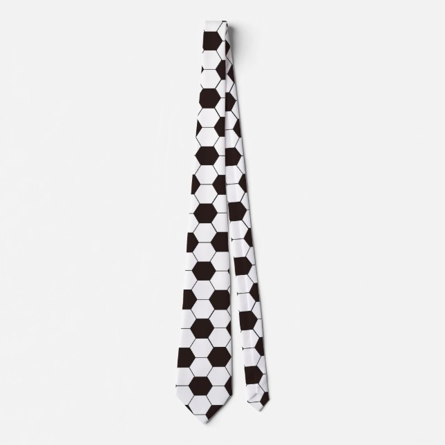 Soccer | Football pattern Customisable | Own name Neck Tie (Front)