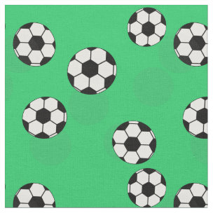 Soccer ball pattern fabric | Sport textile print | Zazzle.com