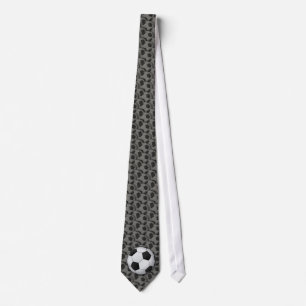 Soccer   Football Pattern Neck Tie