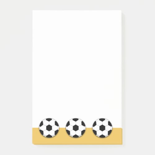Soccer football PERSONALIZE Post_it Notes