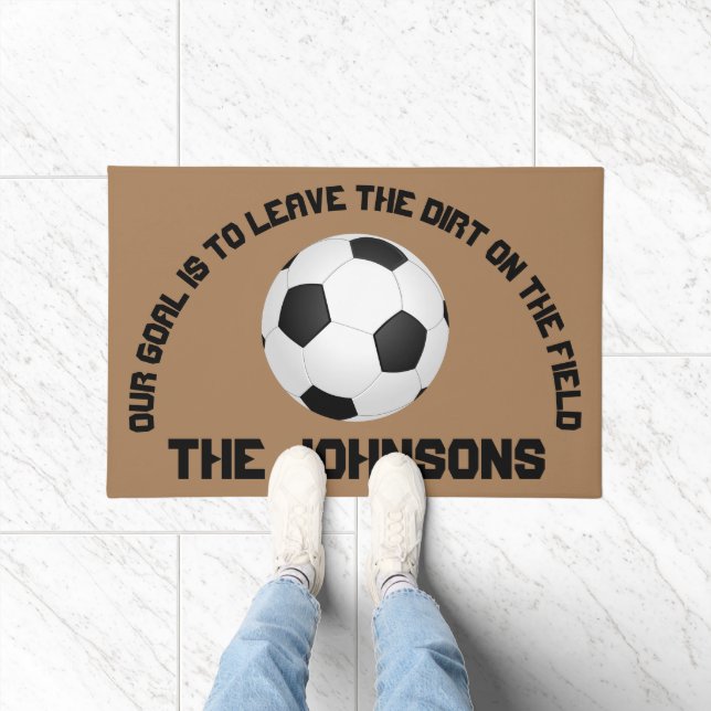 Soccer Football Personalized Doormat (Indoor)