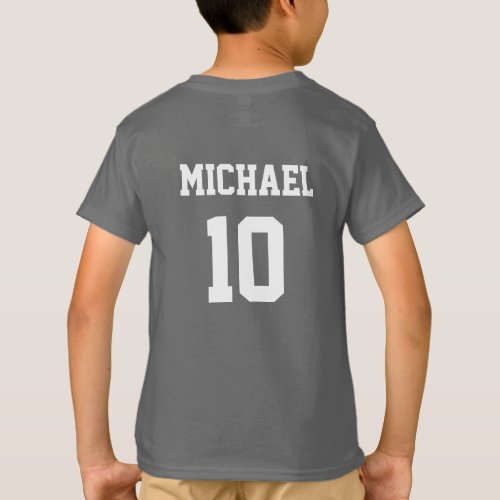 Soccer Football Personalized Name And Number  T_Shirt