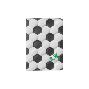 Soccer Football Player Monogrammed Personalized Passport Holder