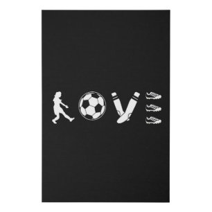 Soccer Football Player Sports Fan Funny Gift Idea Faux Canvas Print