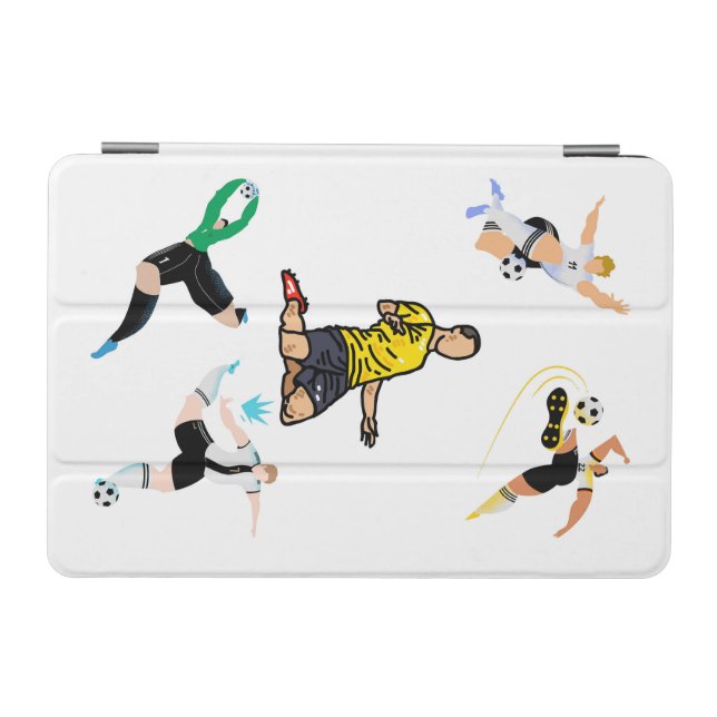 iPad本体 footballer Soccer Football Players Action Set iPad Mini Cover | Zazzle