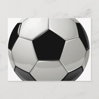 Soccer football postcard