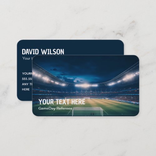 Soccer Football Referee Business Card