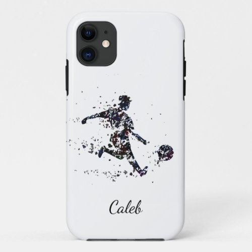 Soccer Football Sport Fan Customize Name iPhone 11 Case