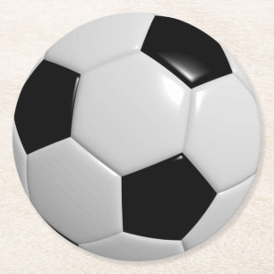 Soccer FootBall Sport Round Paper Coaster