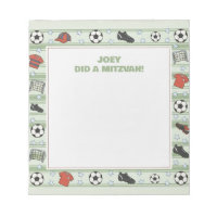 Soccer Football Sport Theme Personalized Mitzvah 