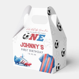 Soccer Football Sports 1st Birthday Favor Boxes