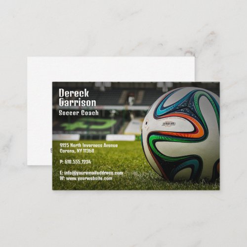 Soccer  Football Sports Coach Business Card