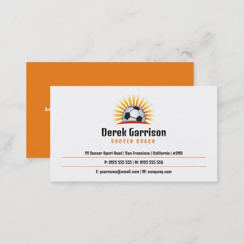 Soccer  Football Sports Coach Business Card