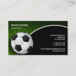 Soccer | Football Sports Coach Business Card at Zazzle