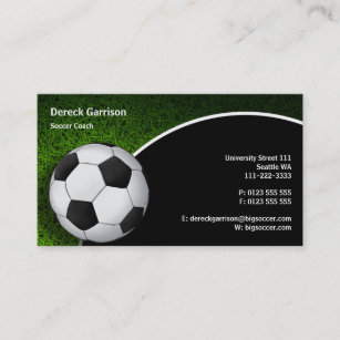 Soccer   Football Sports Coach Business Card