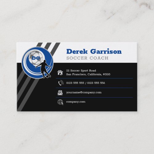 Soccer  Football Sports Coach Business Card