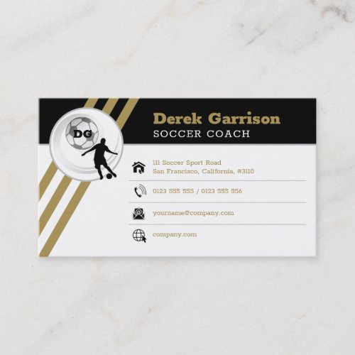 Soccer  Football Sports Coach Business Card