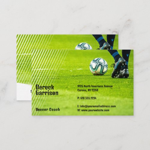 Soccer  Football Sports Coach Business Card