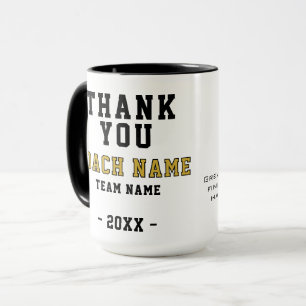Soccer Football Sports Photo Thank you Coach Mug