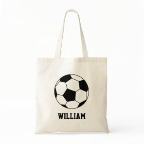 Soccer Football Sports Player Custom Name Tote Bag