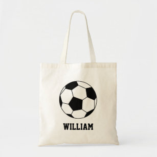 Soccer Football Sports Player Custom Name Tote Bag