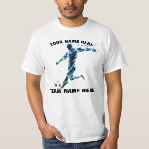 Soccer Football Sports Team Custom Front and Back  T_Shirt