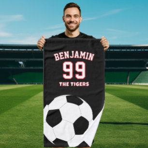 Soccer football sports towel, coach bath towel
