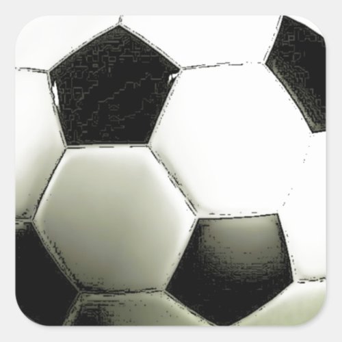 Soccer _ Football Square Sticker