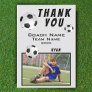 Soccer / Football Thank you Coach Photo Card