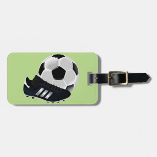 Soccer / Football theme soccer ball Luggage Tag