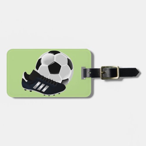 Soccer  Football theme soccer ball Luggage Tag
