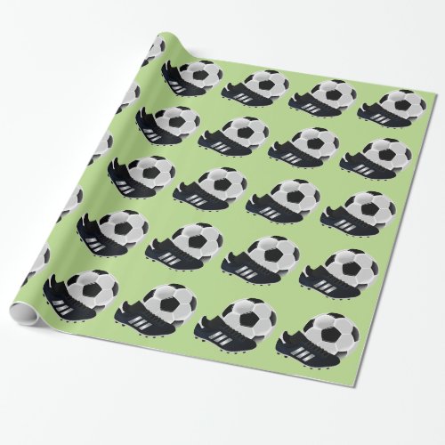Soccer  Football theme soccer ball Wrapping Paper