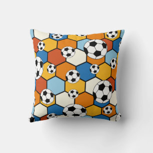 Soccer Football Throw Pillow