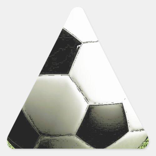 Soccer _ Football Triangle Sticker