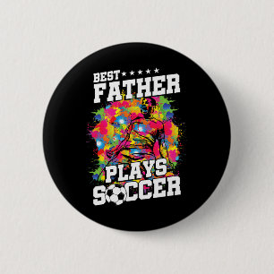 Soccer Footll Player Sport Father Dad Fan Gift  Button