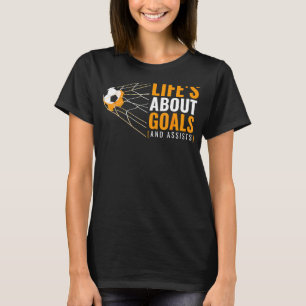 Soccer For Boys 'life's About Goals' Boys Soccer T-Shirt