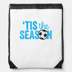 Soccer For Teen Girls Tis The Season Drawstring Bag