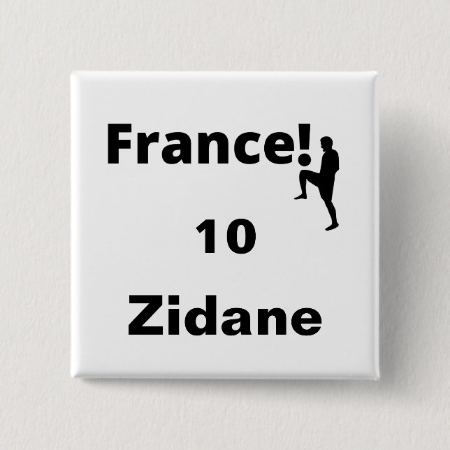 Soccer France, customizable Button (Front)