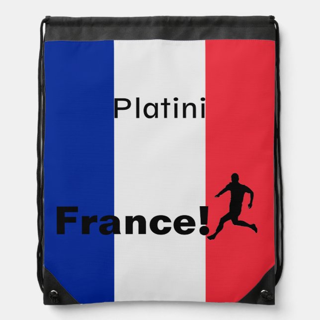 Soccer France, customizable Drawstring Bag (Front)